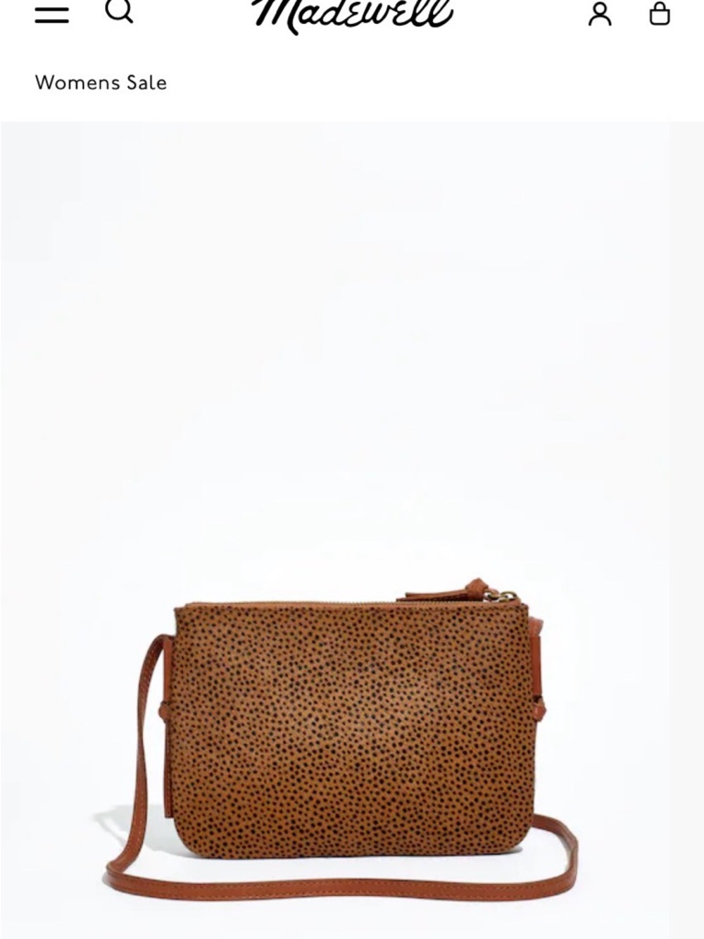 Madewell calf hair leather crossbody